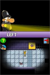 In game image of Josefiina Alkupolku: Englannin Kieli - Mysteeri Lontoossa on the Nintendo DS.